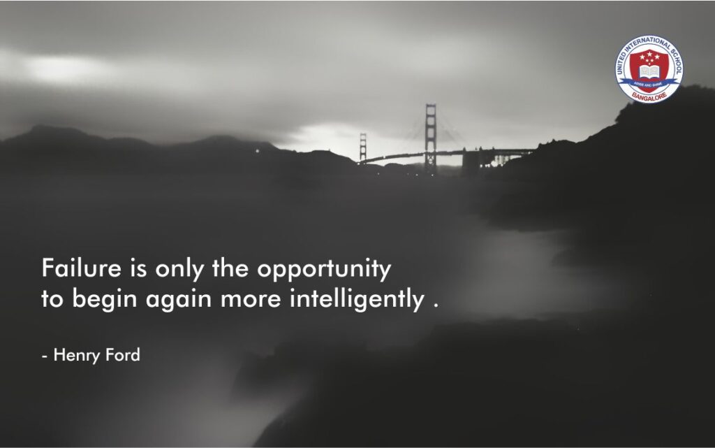 Failure is only the opportunity to begin again more intelligently