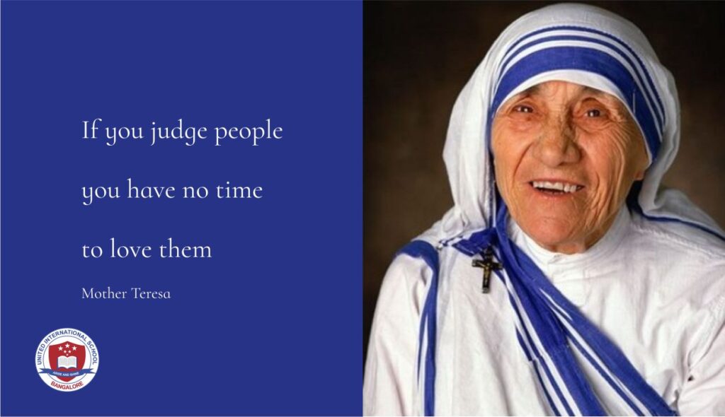 If You Judge People, You Have No Time To Love Them